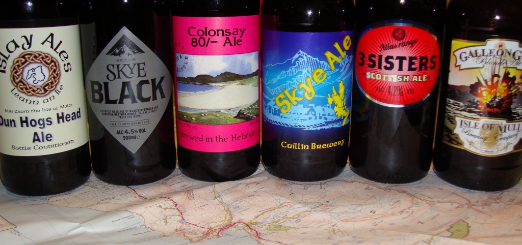 Beers from some of Scotland's island breweries